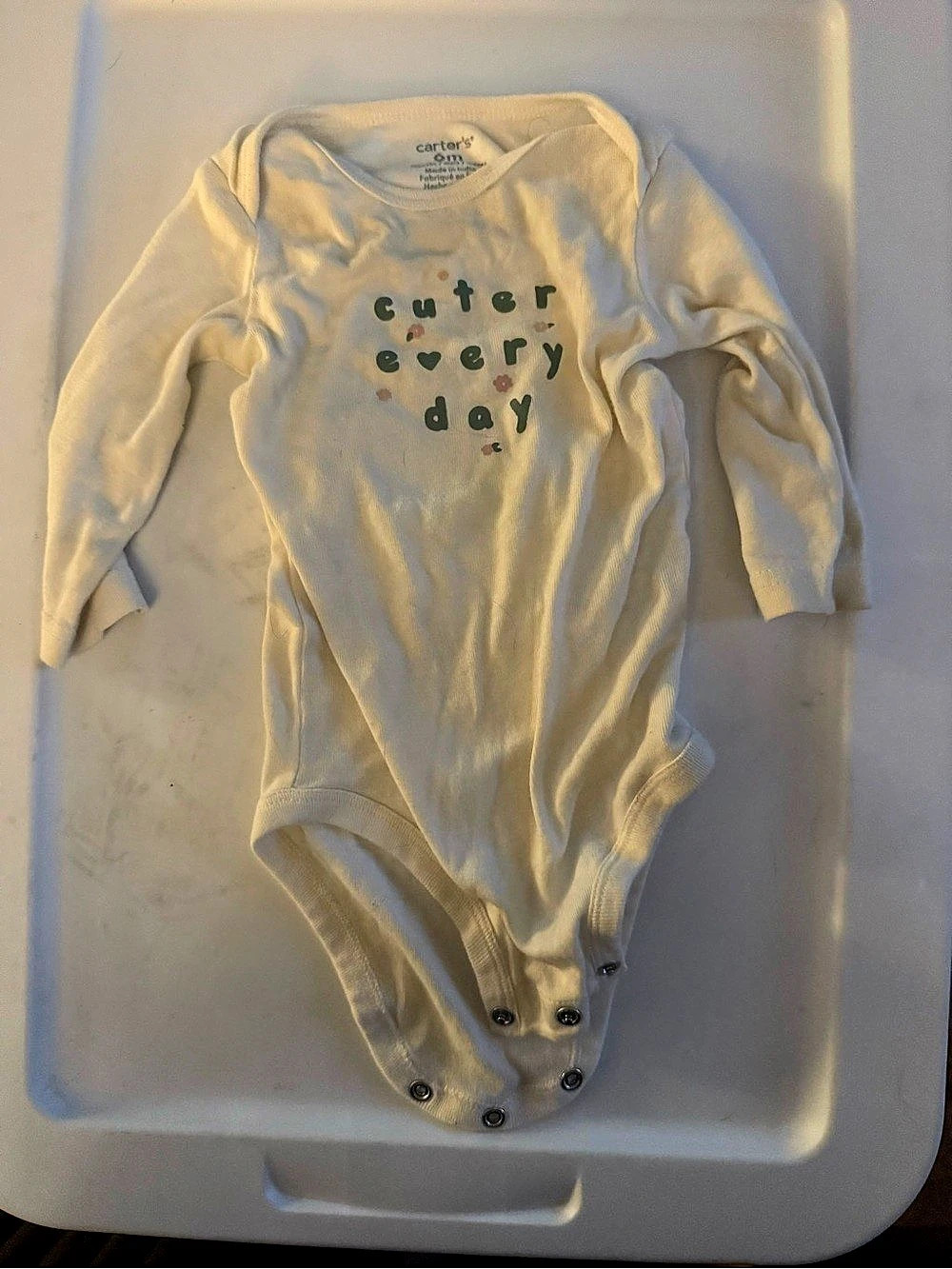Carter's Cuter Every Day Long Sleeve Bodysuit Yellow